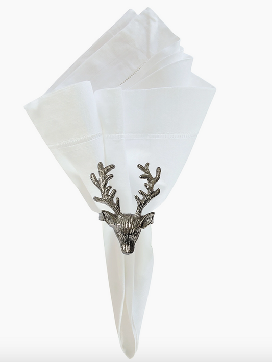 Napkin Ring Silver Stag