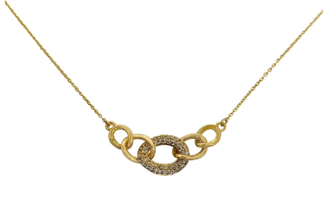 CZ Chain Link Necklace