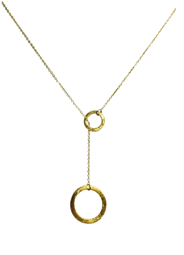 Circle Lariat Necklace