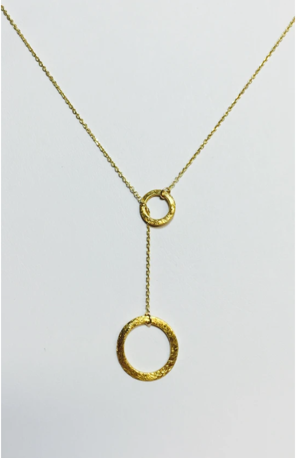 Circle Lariat Necklace