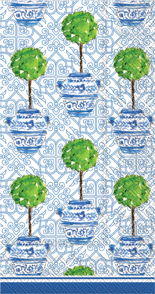 Guest Towels Blue Topiary