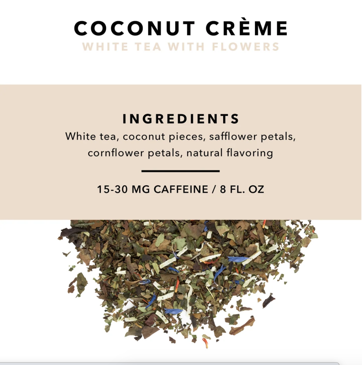 Loose Leaf Tea Coconut Creme