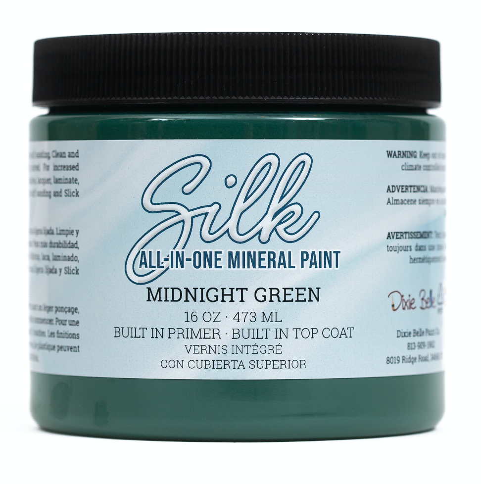 Silk Mineral Paint, Midnight Green