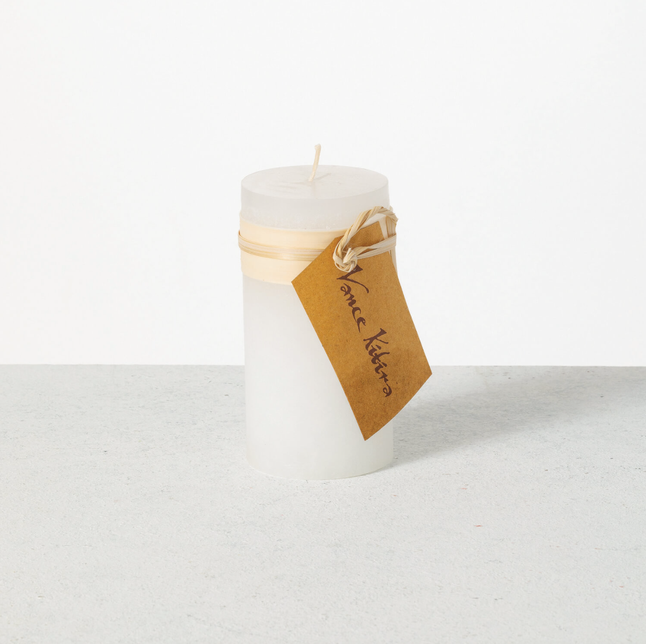 White Timber Candle