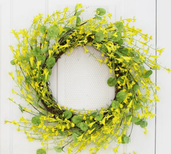 Wreath Yellow Forsythia