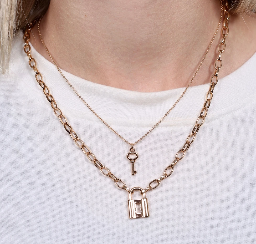 Lock & Key Layered Necklace