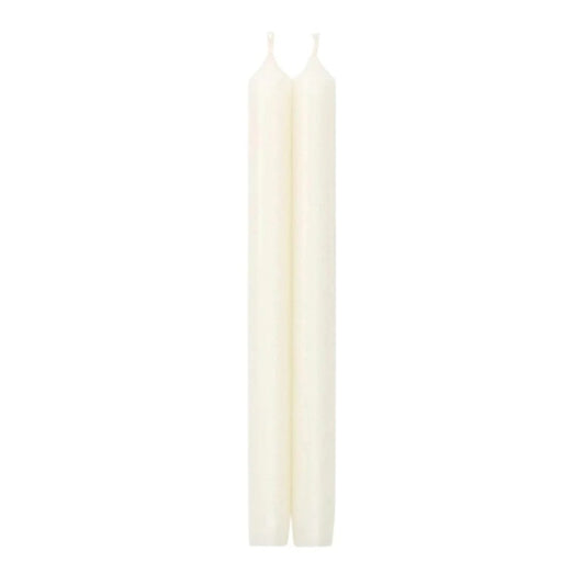 Candle Tapper Crown White Set of 2