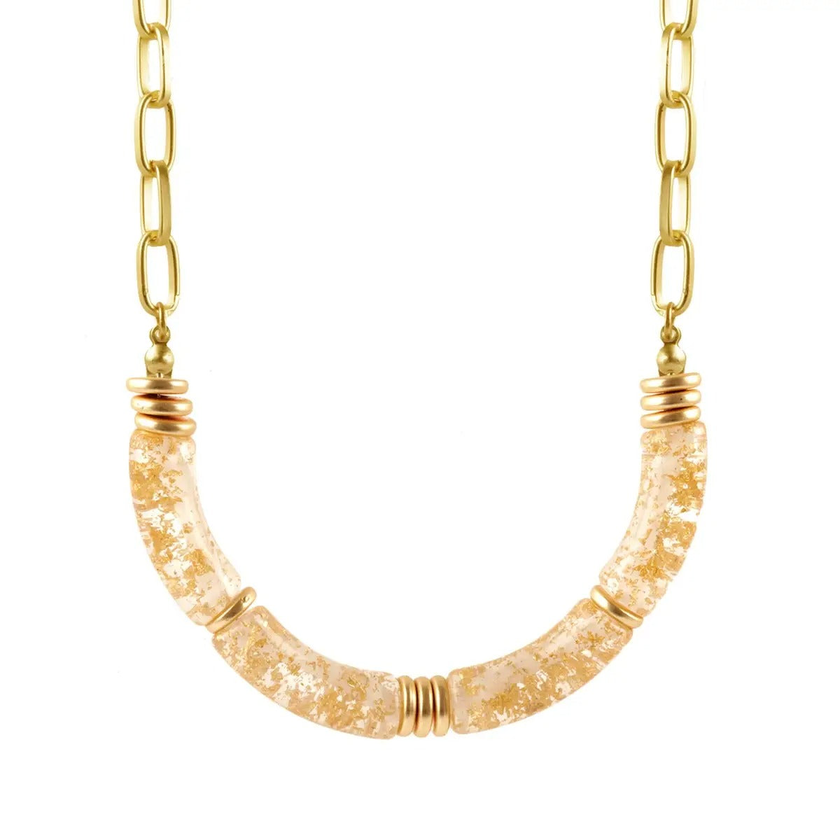 Necklace Golden Glitter