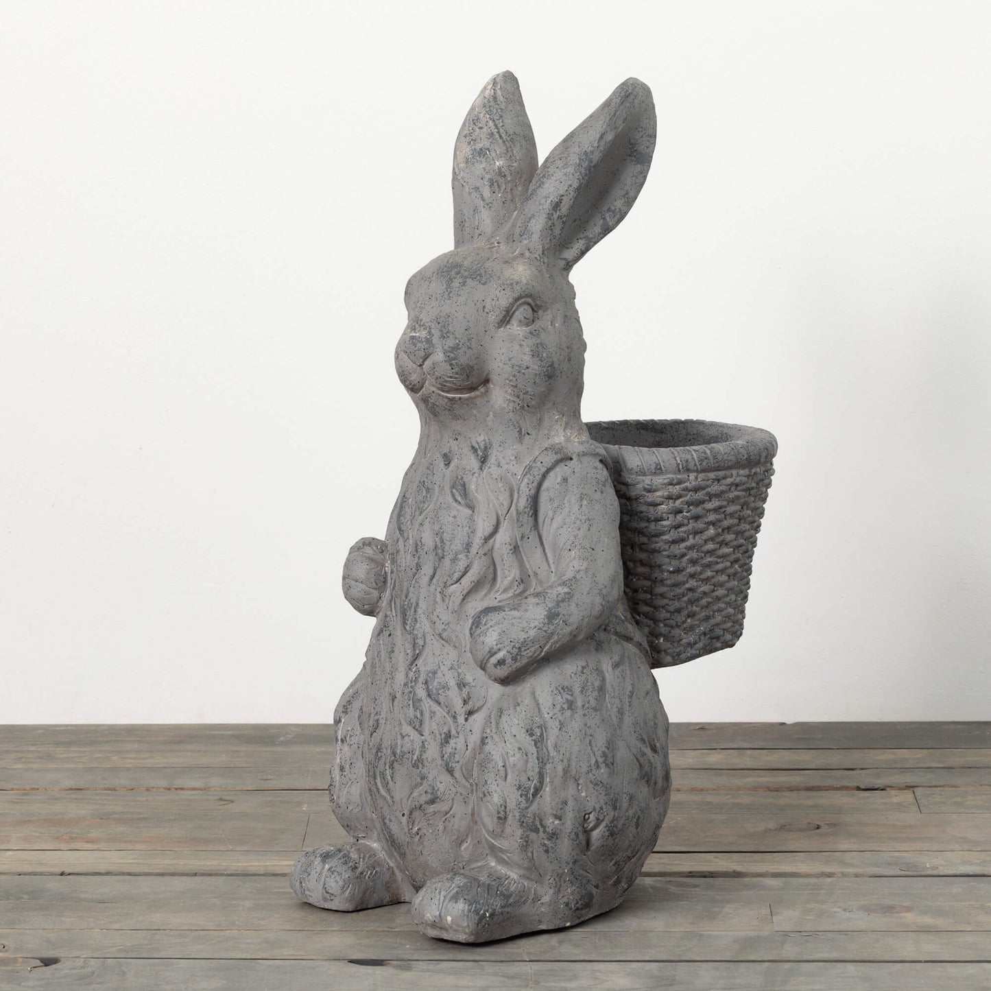 Rabbit Planter Basket Charcoal
