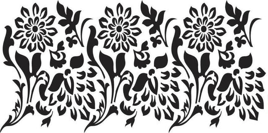 Silkscreen Stencil, Tea Towel Floral