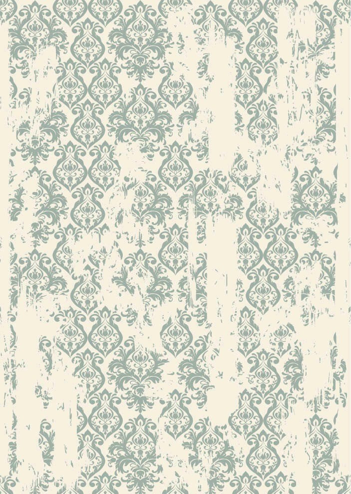 Rice Decoupage Paper, Distressed Damask