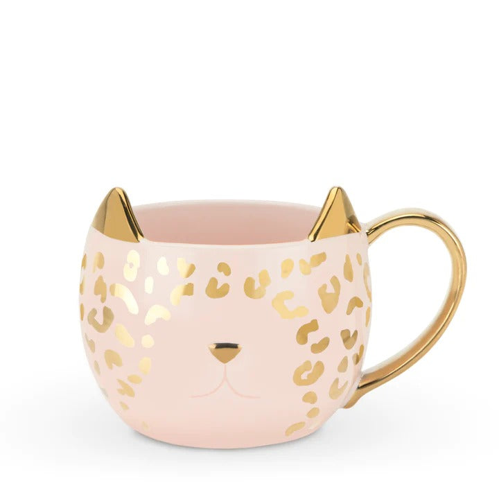 Mug Chloe Pink Leopard Cat