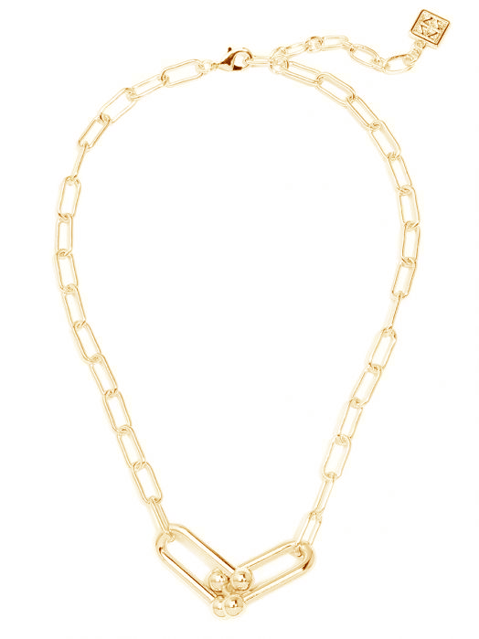 Necklace Collar Linked Clip Chain Gold