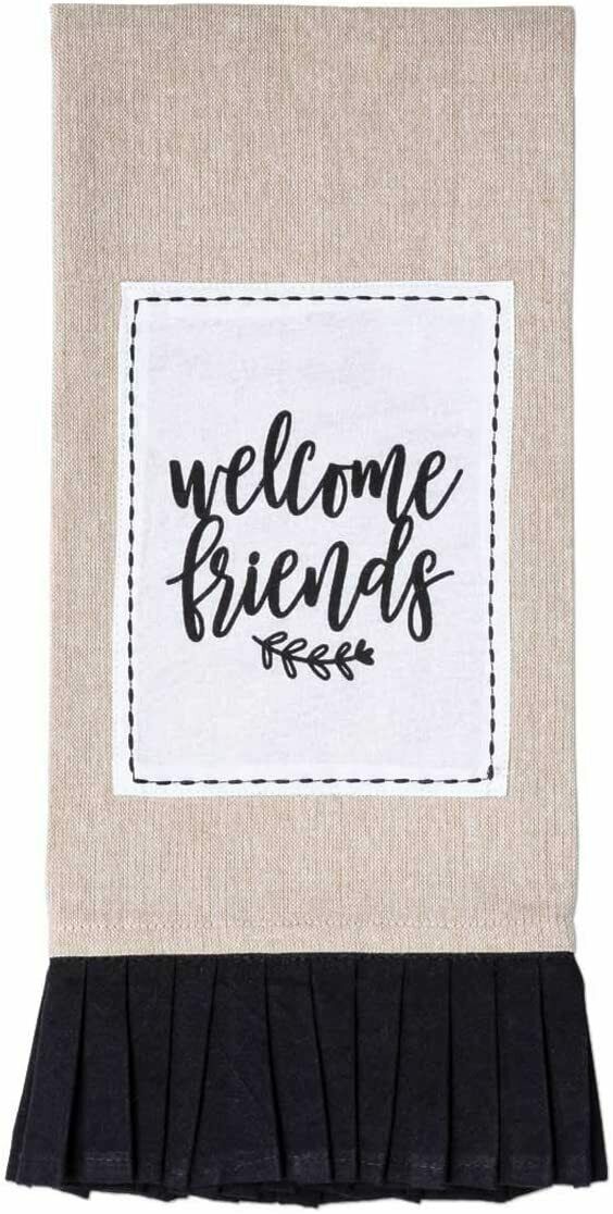 Welcome Friends Tea Towel